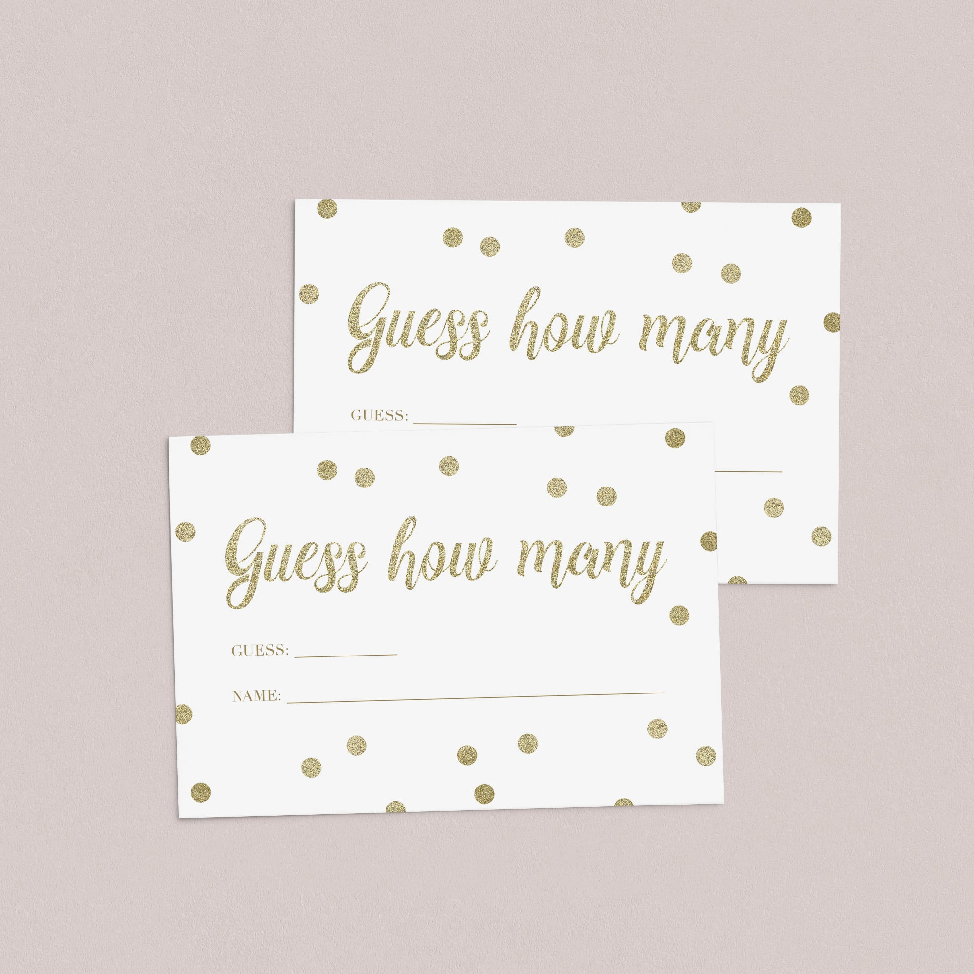 DIY baby shower guessing game cards gender neutral by LittleSizzle