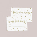 DIY baby shower guessing game cards gender neutral by LittleSizzle