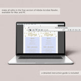 Faux gold confetti on menu card by LittleSizzle