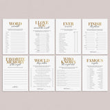 Gold Anniversary Party Games & Activities Printable by LittleSizzle