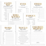Gold Anniversary Party Games & Activities Printable by LittleSizzle