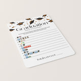 Graduation Emoji Pictionary With Answers Printable