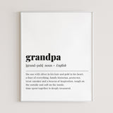 Grandpa Definition Printable by LittleSizzle