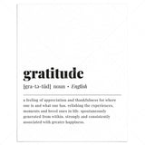 Gratitude Definition Print Instant Download by LittleSizzle