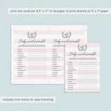 Baby shower game download for girls by LittleSizzle