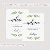 Printable baby advice sign for new parents by LittleSizzle
