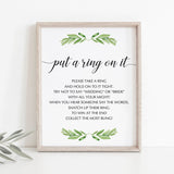 greenery bridalshower decorations printable