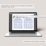 green leaf bridal gift bingo package