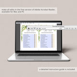 green bridalshower games editable template