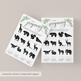 Animal Pregnancy Game Gender Neutral Baby Shower