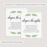 Neutral Shower Late Night Diapers Sign Printable