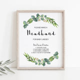 Watercolor eucalyptus leaves baby shower decorations by LittleSizzle