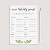 Instant download animals game answer sheet by LittleSizzle
