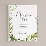 Garden shower mimosa bar sign printable by LittleSizzle