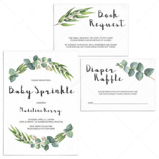 Garden baby sprinkle invitation set by LittleSizzle