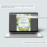 Tropical Baby Shower Decor Pack Printable