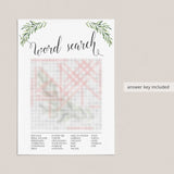 Garden Bridal Shower Games Bundle Printable