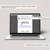 Editable guess how many baby shower sign by LittleSizzle