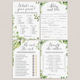 Botanical baby shower games printable package by LittleSizzle