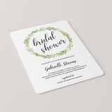 Greenery bridal shower invites by LittleSizzle