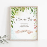 Green leaf shower decorations printable by LittleSizzle