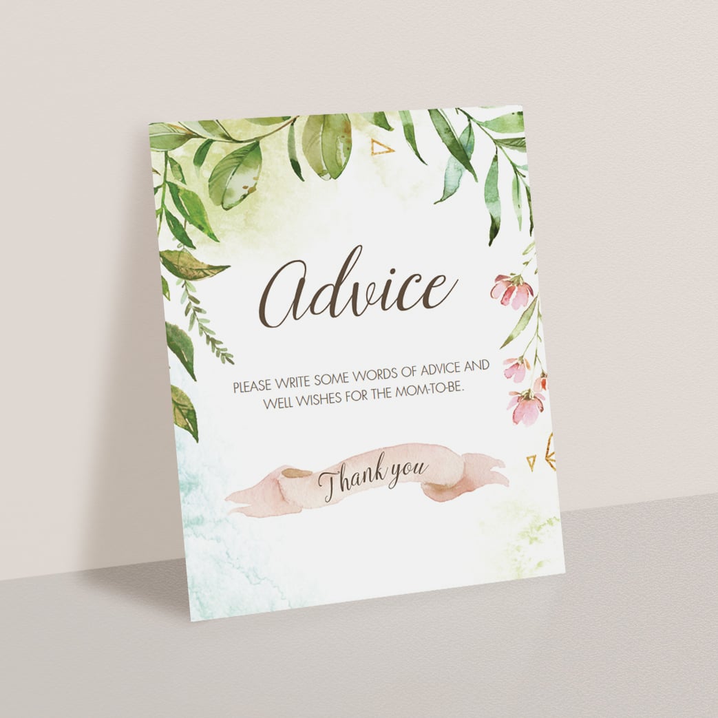 Garden baby shower decorations printable by LittleSizzle