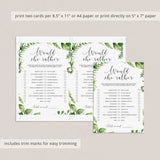 Printable would she rather babyshower party games by LittleSizzle