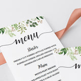 Watercolor leaves table decorations printables by LittleSizzle