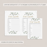 Word Scramble Baby Shower Game Instant Download