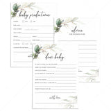Green and Gold Baby Shower Keepsakes for Mom-To-Be by LittleSizzle
