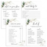 Chic Ladies Birthday Party Games Pack Printable by LittleSizzle