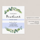 DIY headband for baby girl baby shower game printable by LittleSizzle