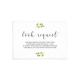 Baby Library cards for greenery baby shower printable by LittleSizzle