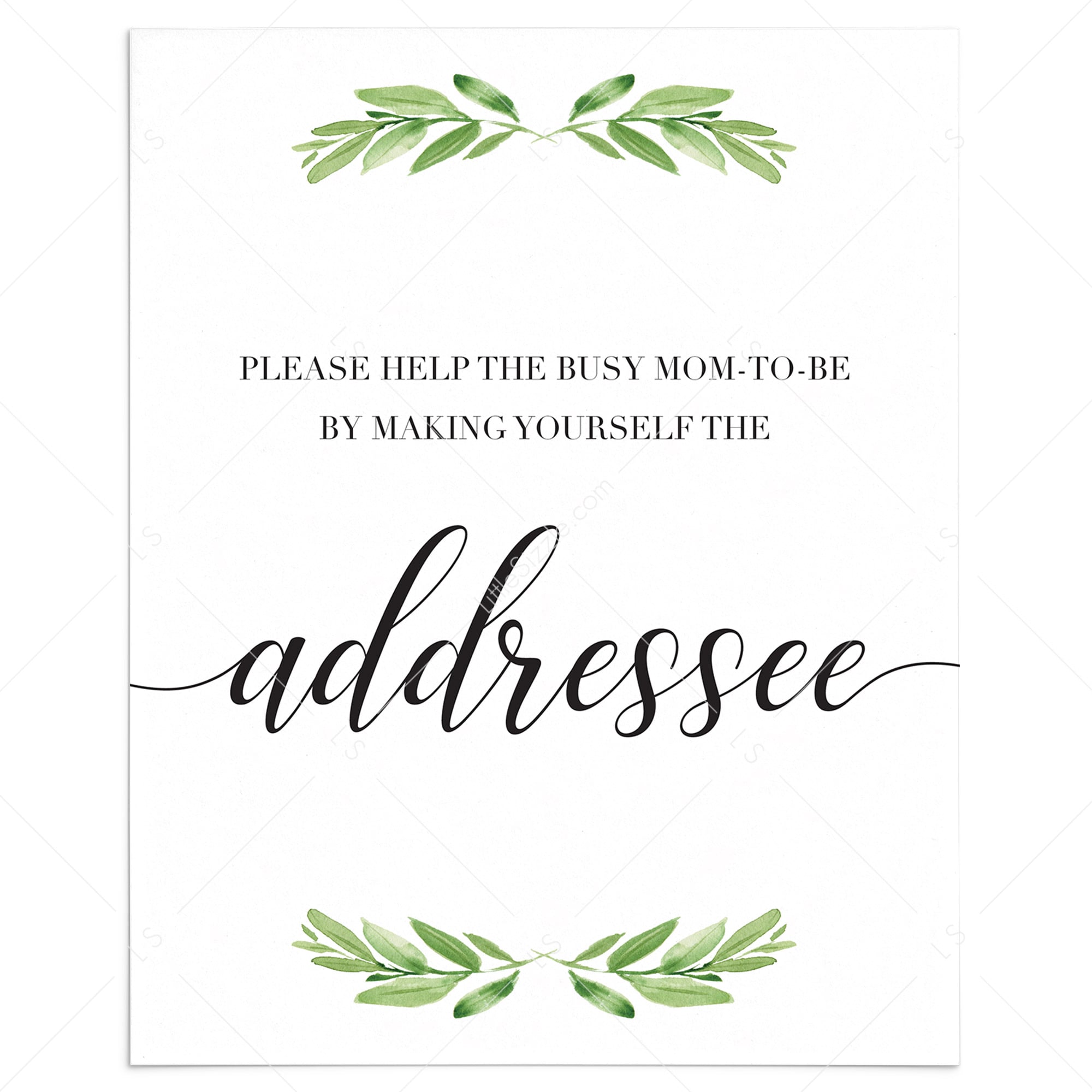 Neutral baby shower decorations address sign by LittleSizzle