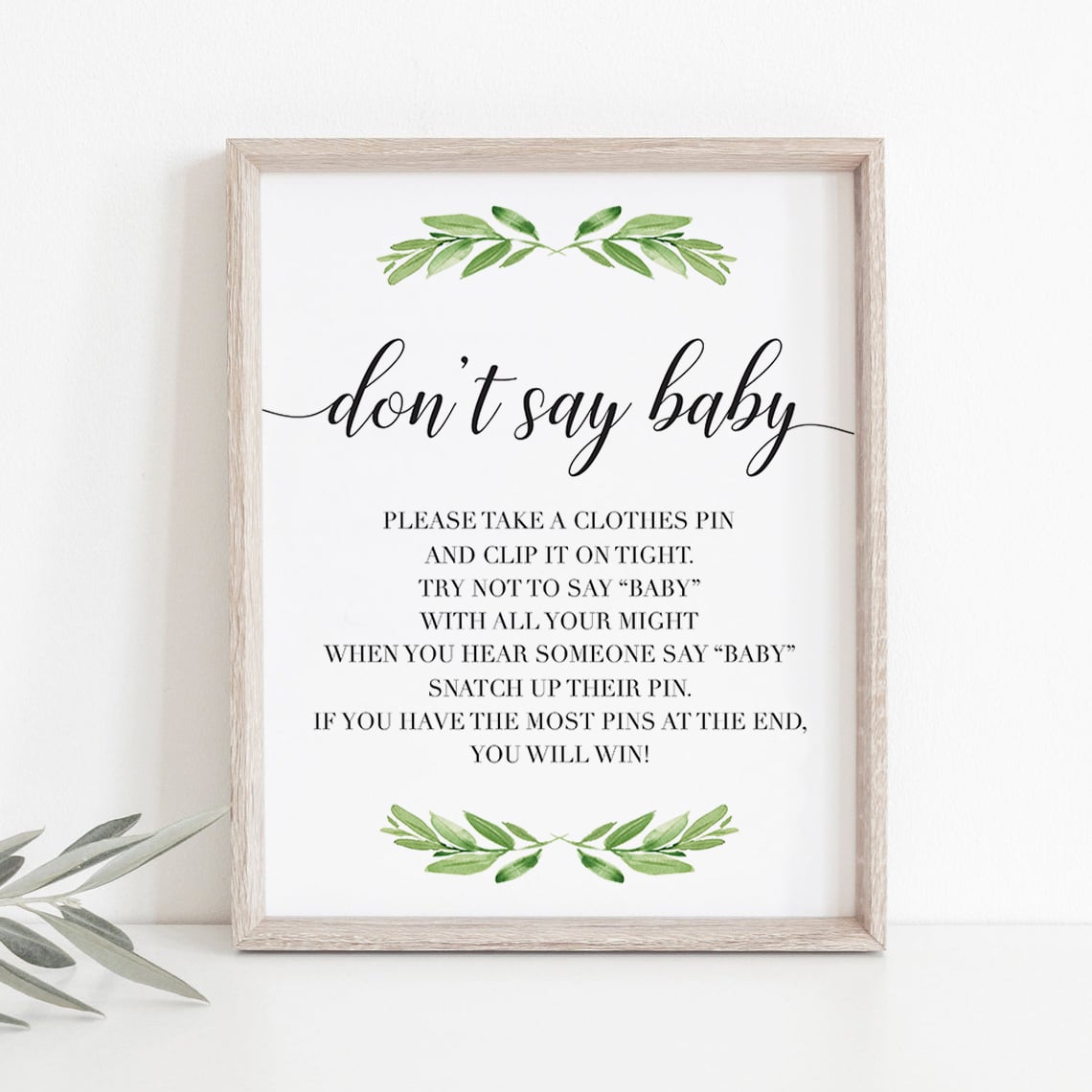 Greenery baby shower ideas by LittleSizzle