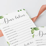 Green leaves dear babies wish cards by LittleSizzle