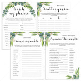 Botanical Birthday Games Bundle For Women Printable by LittleSizzle