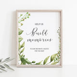 Green leaves baby shower decorations printables by LittleSizzle