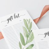 Greenery Party Supplies Printables