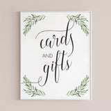 Bridal Shower Sign Bundle Printable Greenery Theme