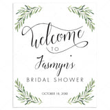 Editable Welcome Sign for Garden Party by LittleSizzle