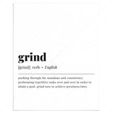 Grind Definition Print Instant Download by LittleSizzle