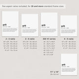 Grit Definition Print Digital Download