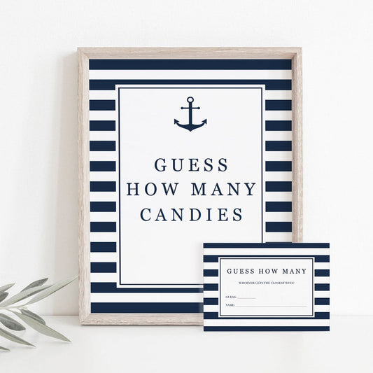 Nautical guessing game printable by LittleSizzle