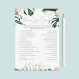 4 Botanical Bridal Shower Games Download
