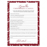 Name The Christmas Song Game Instant Download by LittleSizzle