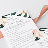 Bridal Shower Romantic Movie Quiz Printable