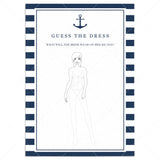 guess the wedding dress bridal shower games cards by LittleSizzle