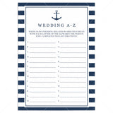 guess the wedding related words a-z game by LittleSizzle