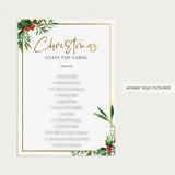 Christmas Dinner Party Trivia Games Printable